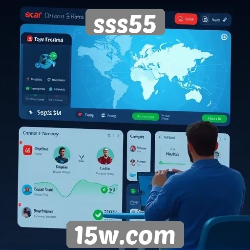 Interface de usuário e navegação em sss55